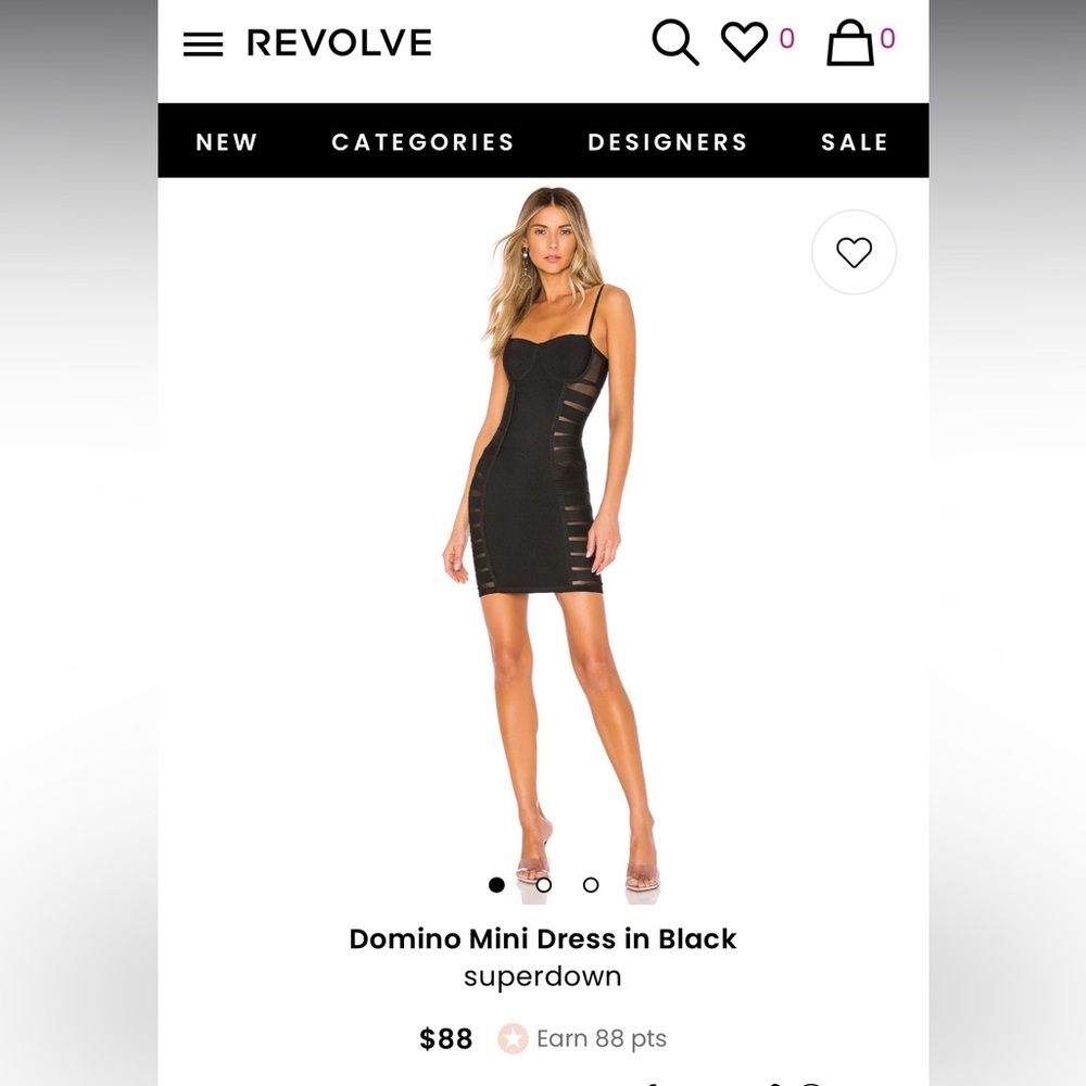 Superdown Domino Mini Dress in Black